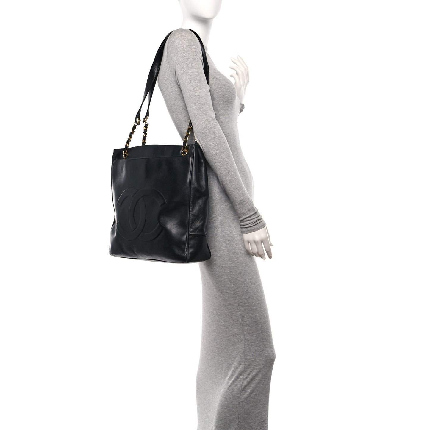 Lambskin CC Shoulder Bag Black