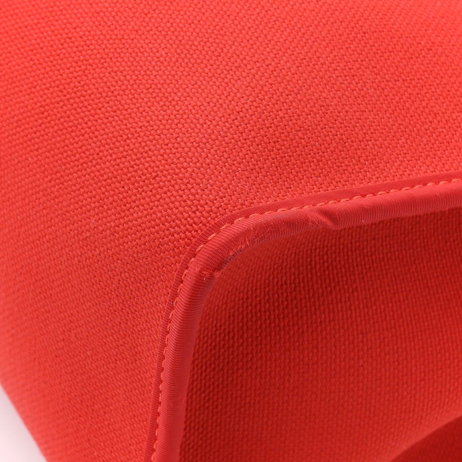 Hermes Vache Hunter Toile Herbag Zip 31 PM Rouge Tomate Natural 13 of 16