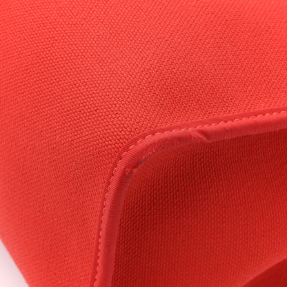 Hermes Vache Hunter Toile Herbag Zip 31 PM Rouge Tomate Natural 13 of 16