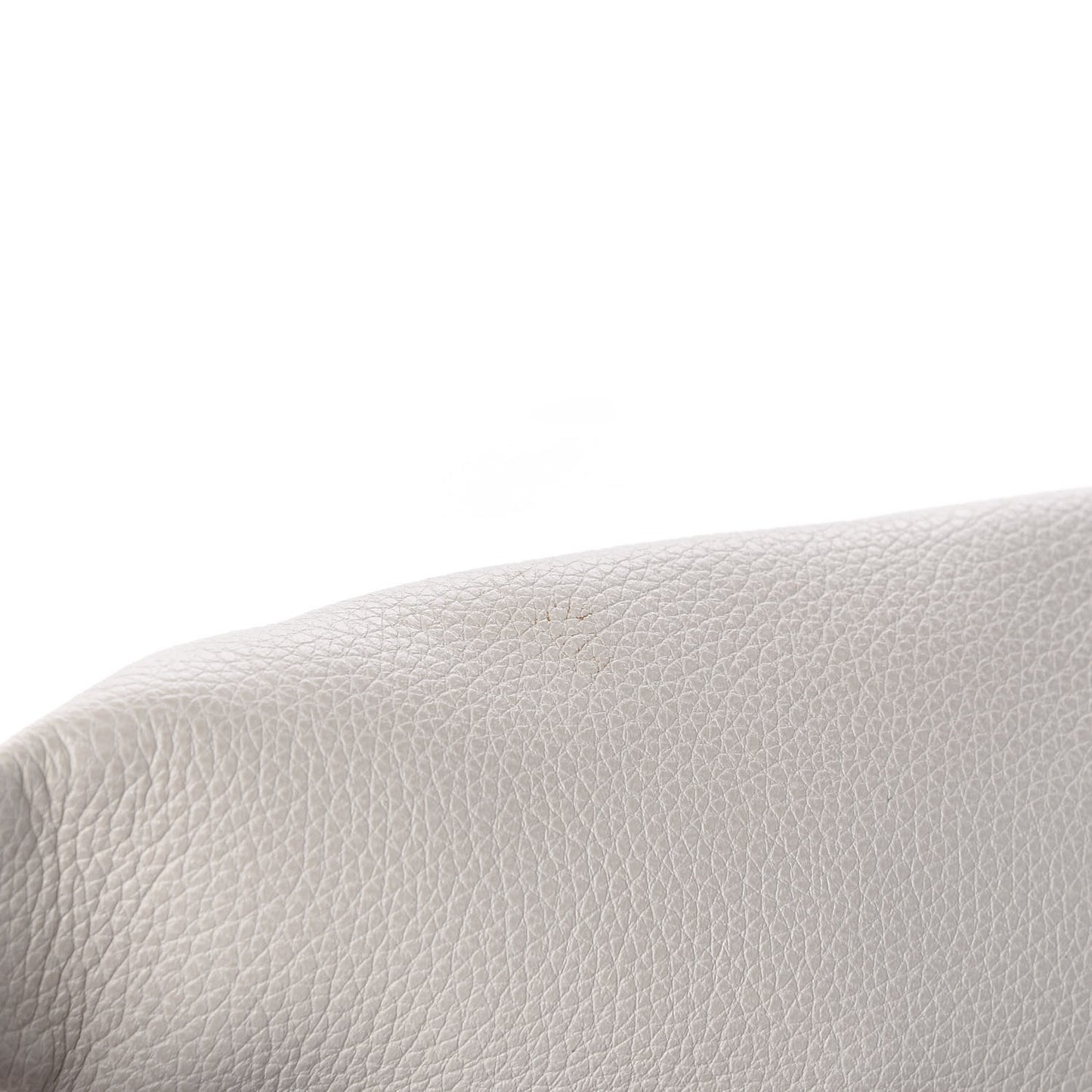 Grained Calfskin Small Logo Belt Bag White