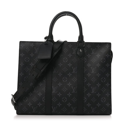 Louis Vuitton Monogram Eclipse Sac Plat Horizontal Zipper 1 of 9