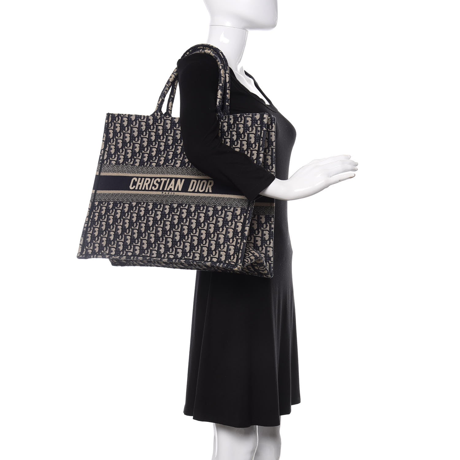 Christian Dior Oblique Book Tote Blue Multicolor 2 of 11