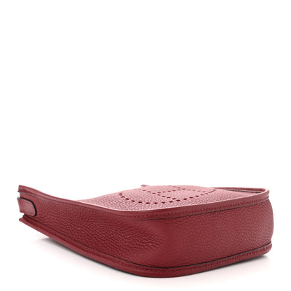 Hermes Taurillon Clemence Evelyne TPM Rouge Grenat 4 of 10