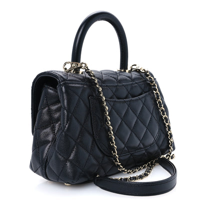 Chanel Caviar Quilted Mini Coco Handle Flap Black 2 of 11