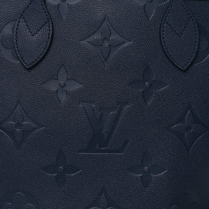 Louis Vuitton Empreinte Monogram Giant Neverfull MM Navy 8 of 11
