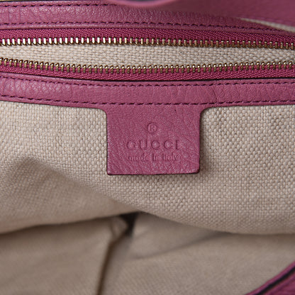 Gucci Pebbled Calfskin Medium Soho Shoulder Bag Fresia Rose 6 of 12