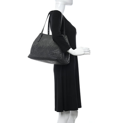 Bottega Veneta Nappa Intrecciato Medium Flow Wave Tote Ardoise 2 of 10