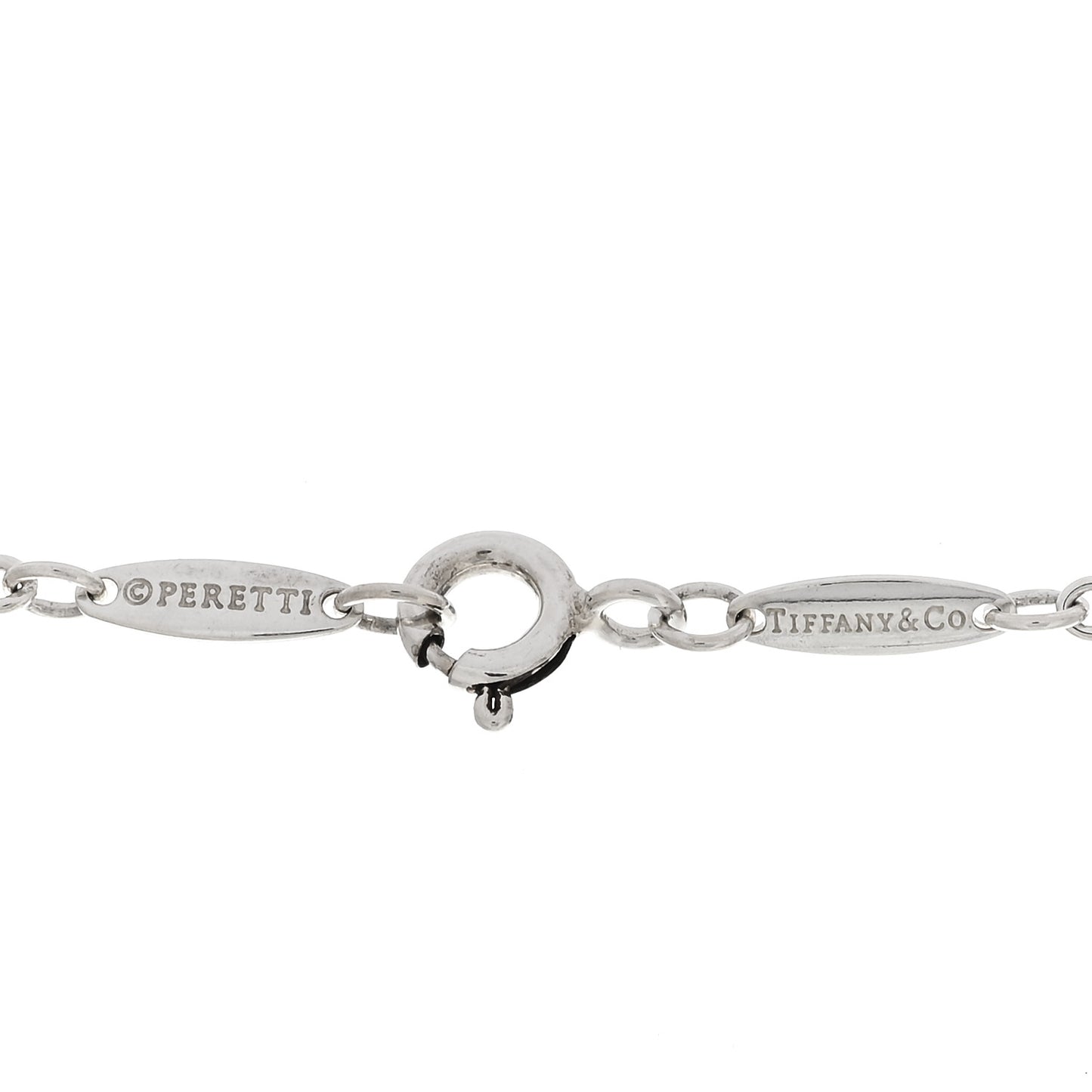 Sterling Silver Elsa Peretti Open Heart Lariat Necklace