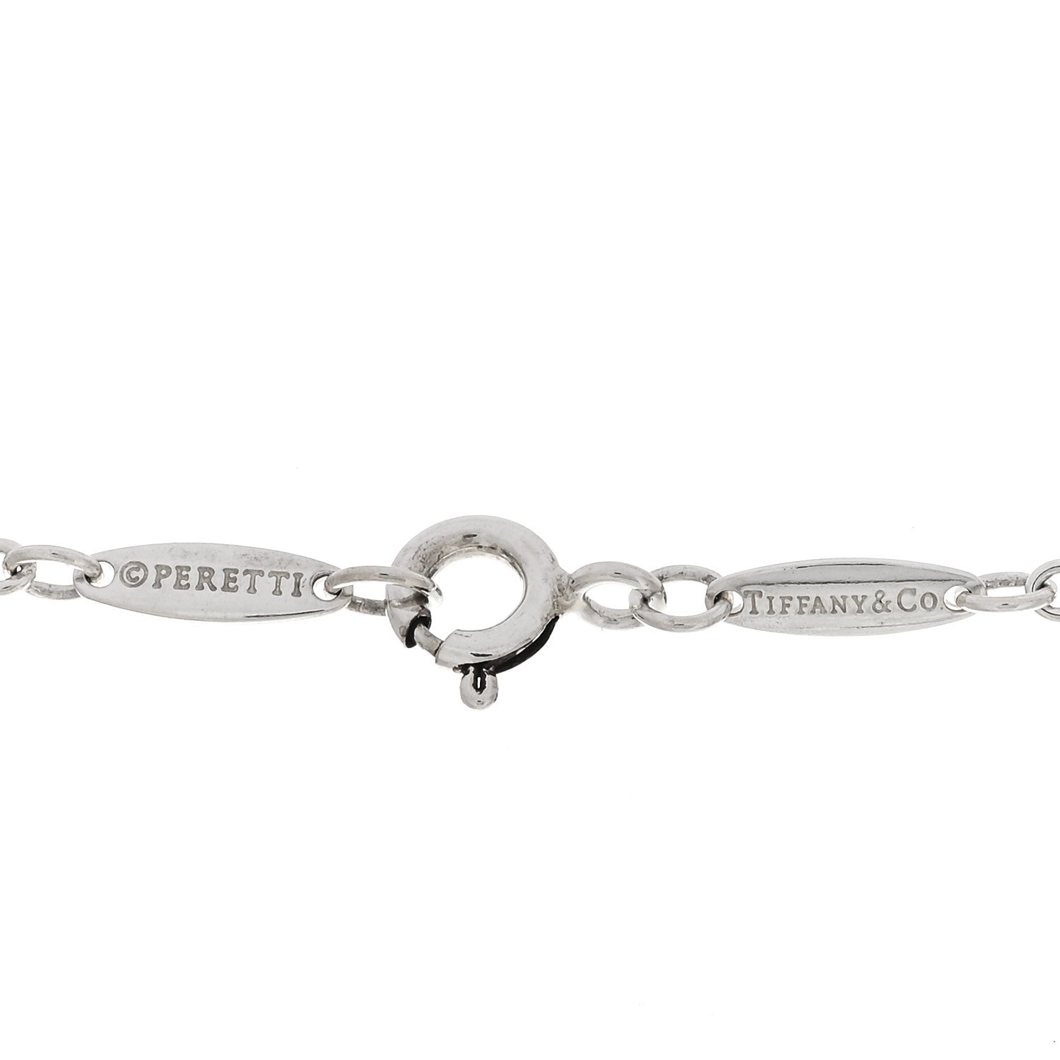 Tiffany Sterling Silver Elsa Peretti Open Heart Lariat Necklace 4 of 4