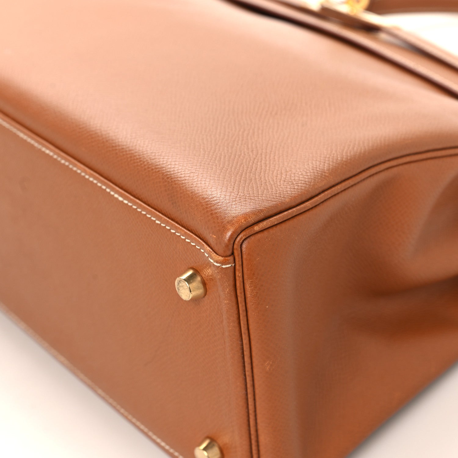 Hermes Courchevel Kelly Retourne 35 Gold 10 of 20