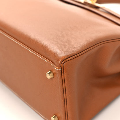 Hermes Courchevel Kelly Retourne 35 Gold 10 of 20