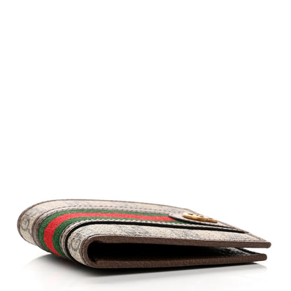 Gucci GG Supreme Monogram Web Mens Ophidia Bi-Fold Wallet Beige New Acero 4 of 8