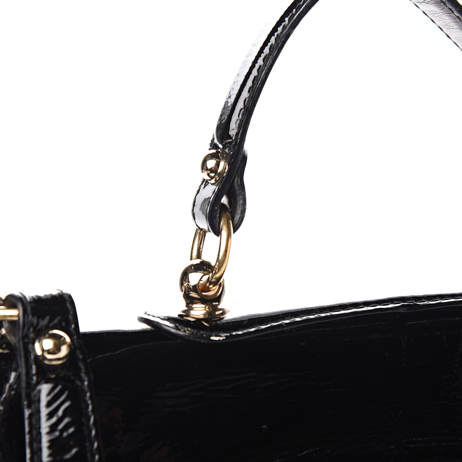 Gucci Patent Britt Messenger Bag Black 9 of 10