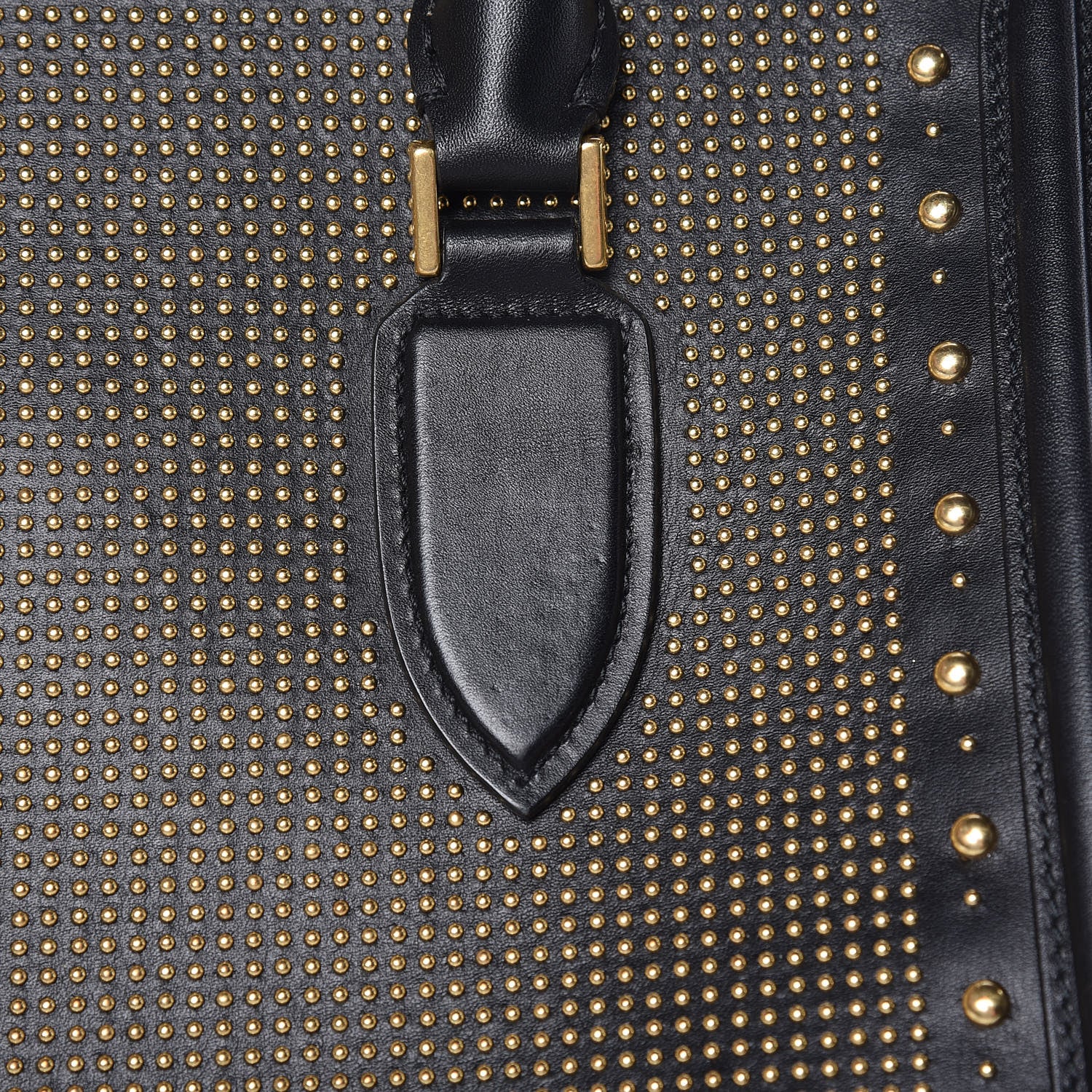 Alexander McQueen Calfskin Studded Large Heroine Black 20 of 24