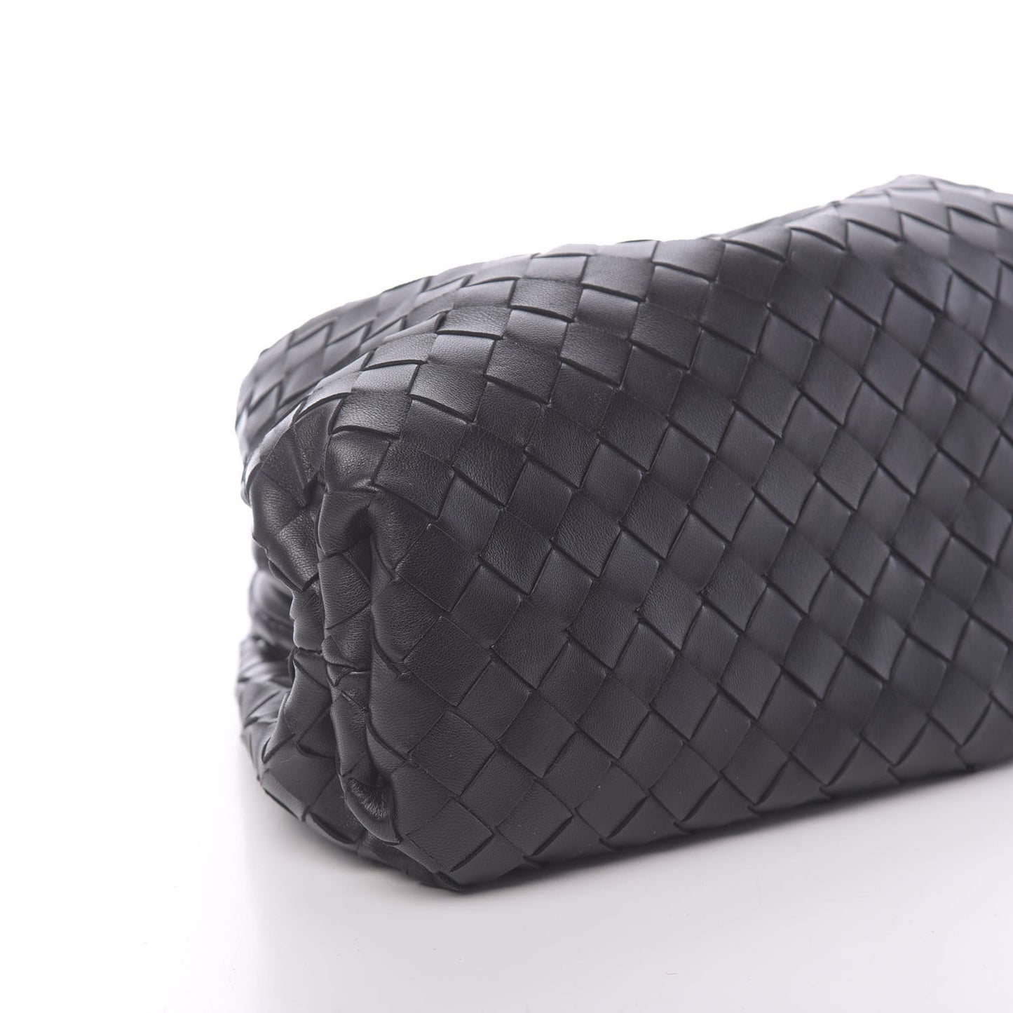 Nappa Maxi Intreccio The Pouch Oversized Clutch Black