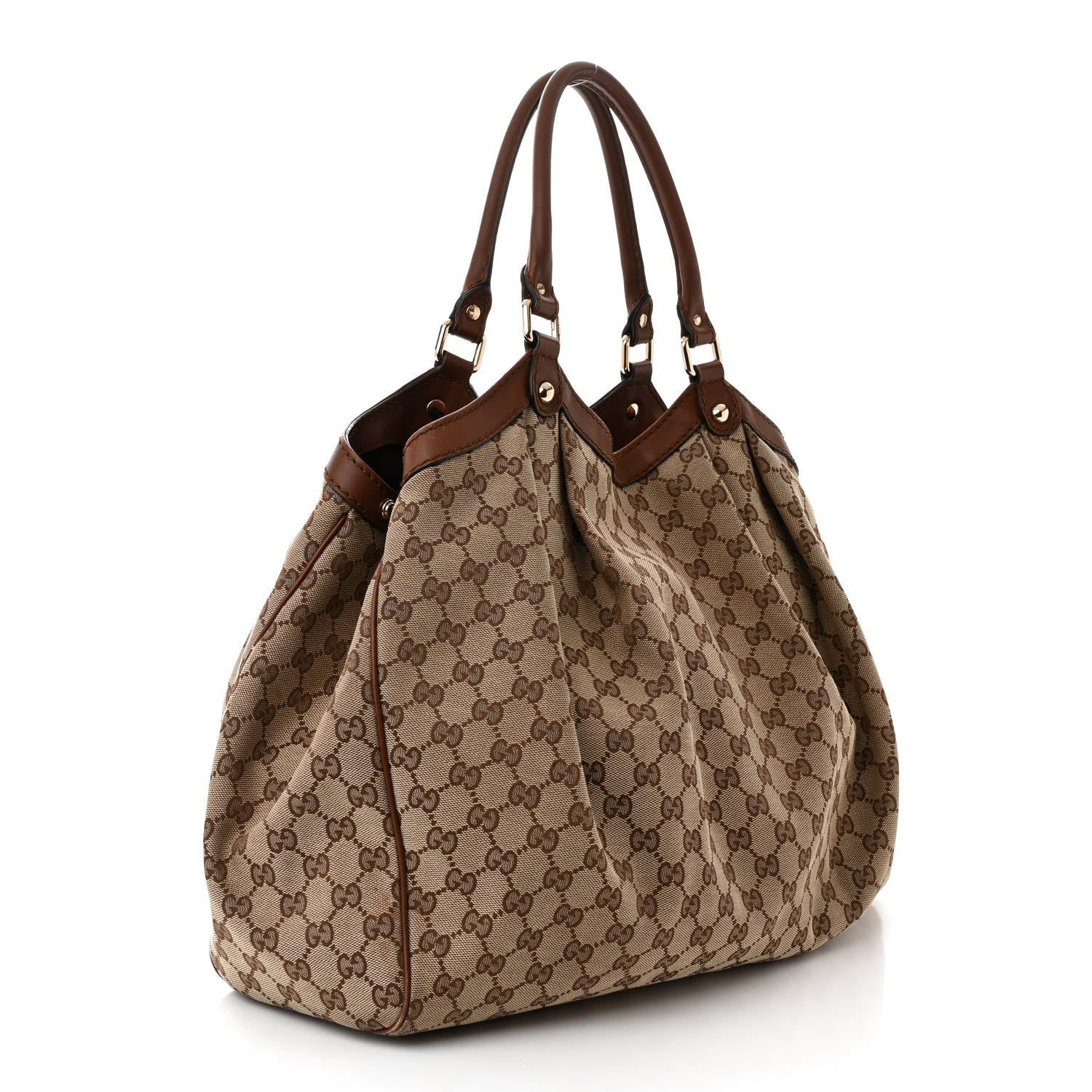 Gucci Monogram Large Sukey Tote Brown 3 of 15