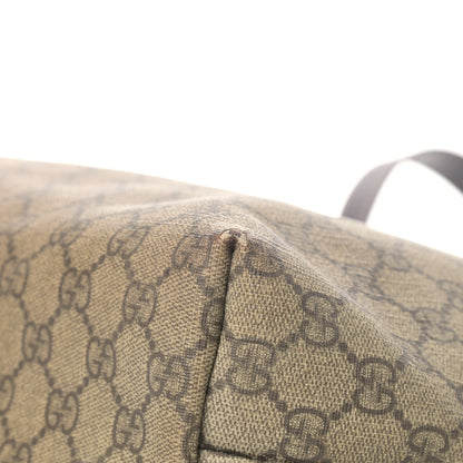 Gucci GG Supreme Monogram Medium Zippered Shopping Tote Brown 12 of 12