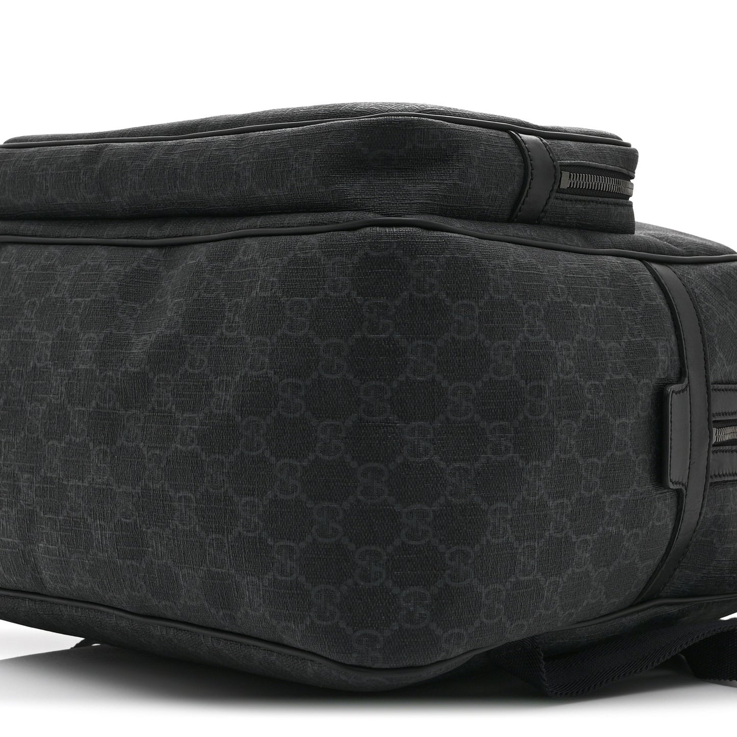GG Supreme Monogram Medium Day Backpack Grey Black