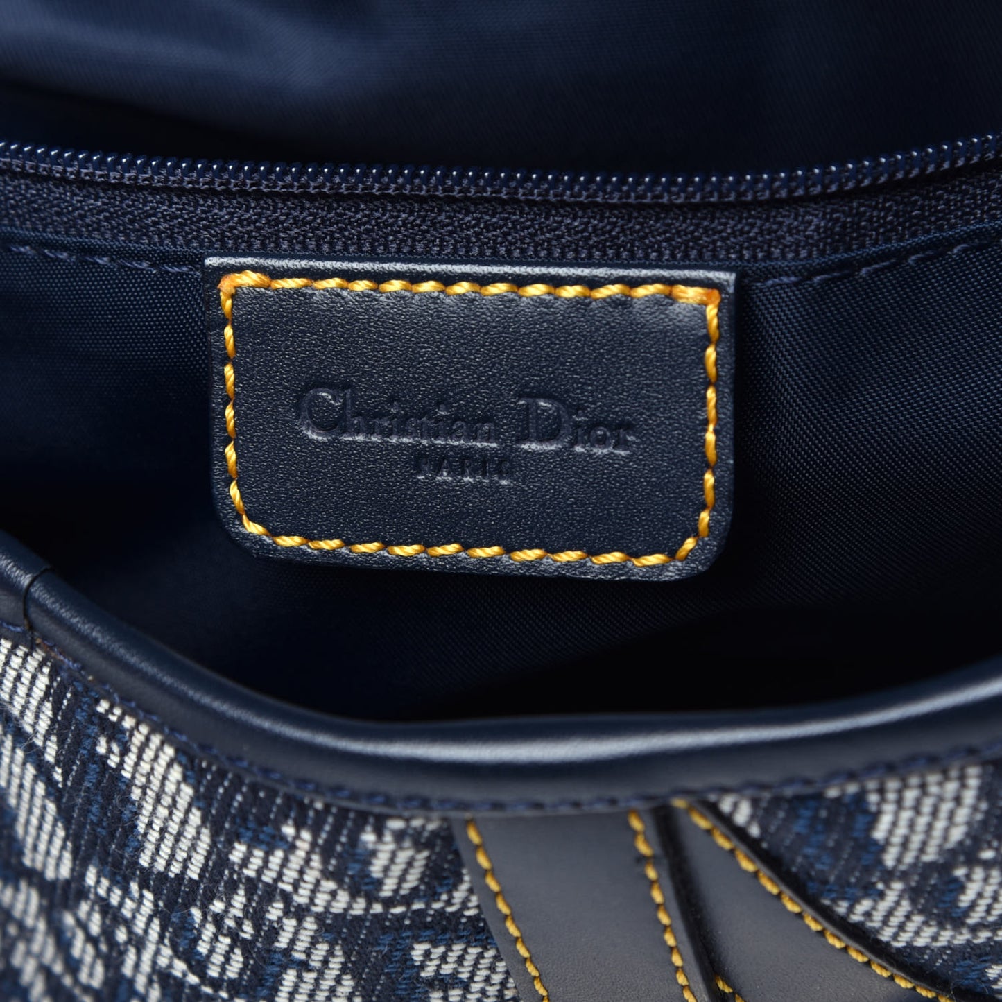 Monogram Saddle Bag Blue