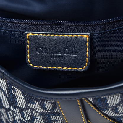 Christian Dior Monogram Saddle Bag Blue 6 of 9