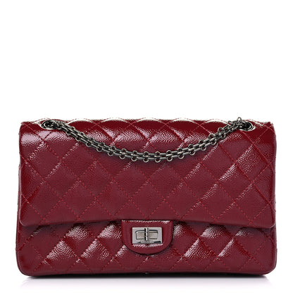 Chanel Patent Caviar Quilted 2.55 Reissue 226 Flap Burgundy 1 of 10