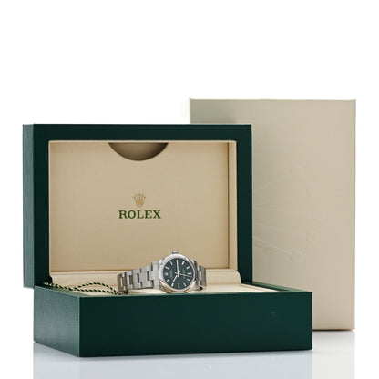 Rolex Stainless Steel 31mm Oyster Perpetual Watch Green 277200 5 of 5