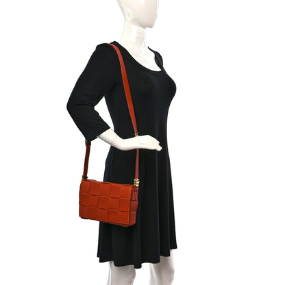 Bottega Veneta Grained Calfskin Maxi Intreccio Cassette Crossbody Bag Maple 2 of 12