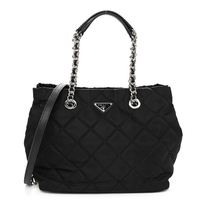 Prada Nylon Tessuto Impuntu Quilted Tote Black 1 of 10