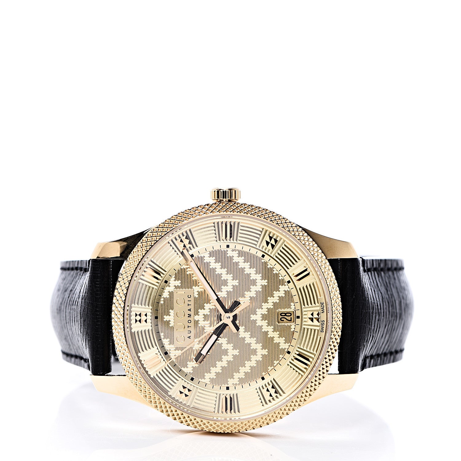 Gucci Stainless Steel Calfskin 40mm G-Timeless Eryx Automatic Watch Gold 3 of 9