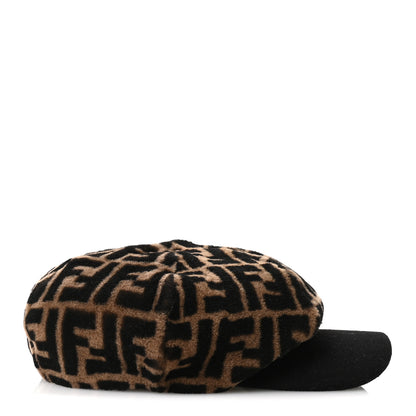 Fendi Sheepskin FF Cap Hat M Tobacco 4 of 10