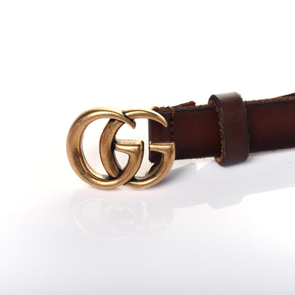Gucci Faded Calfskin Double G 20mm Belt 70 28 Cuir 5 of 8