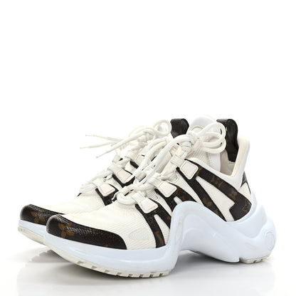 Louis Vuitton Patent Monogram LV Archlight Sneakers 37 White 3 of 8