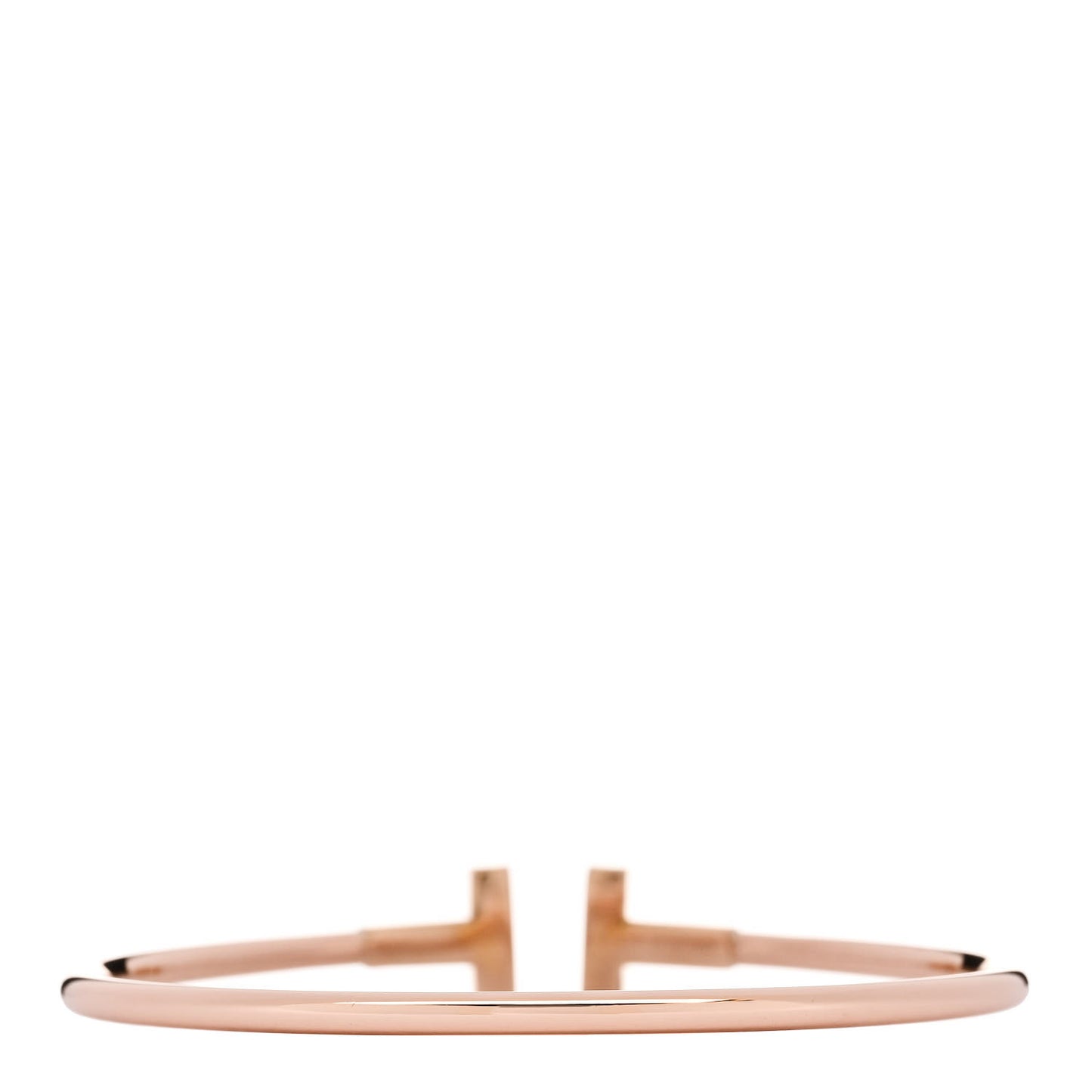 18K Rose Gold T Wire Bracelet