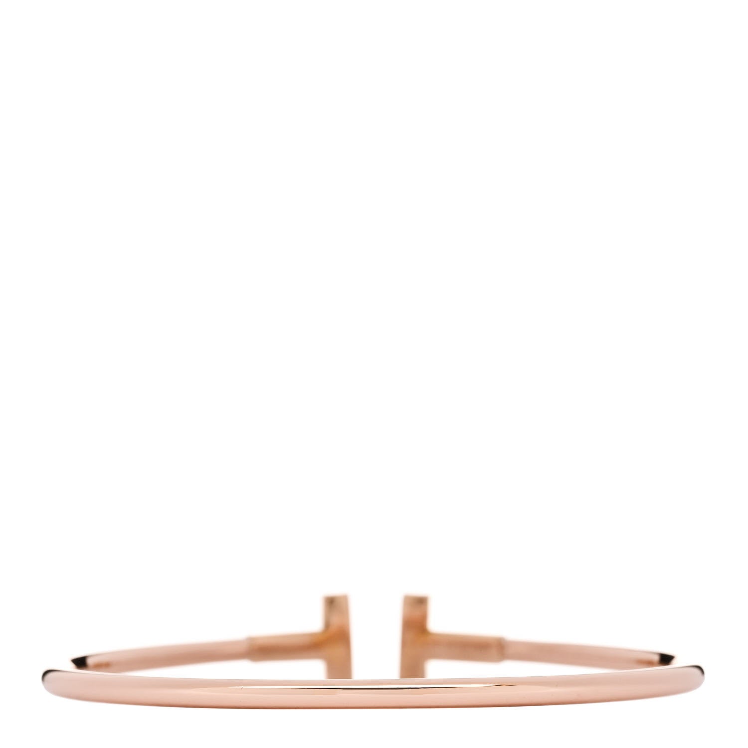 Tiffany 18K Rose Gold T Wire Bracelet 2 of 4