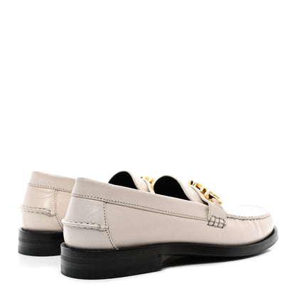 Gucci Goatskin Womens Logo 15mm Loafers 38 Mystic White 4 of 9