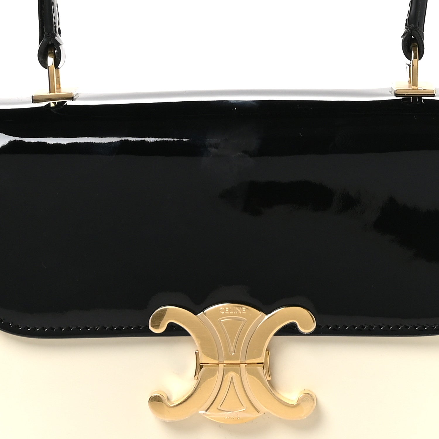 Celine Patent Teen Garance  Black White 7 of 11