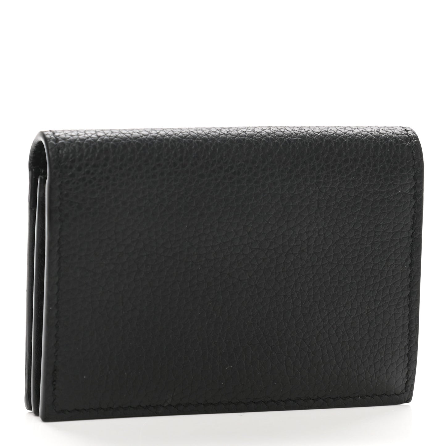 Grained Calfskin CD Icon Wallet Black