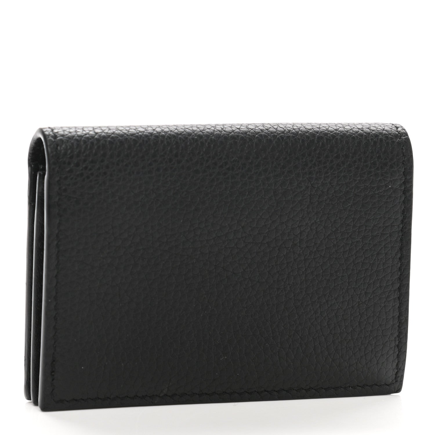 Christian Dior Grained Calfskin CD Icon Wallet Black 3 of 7
