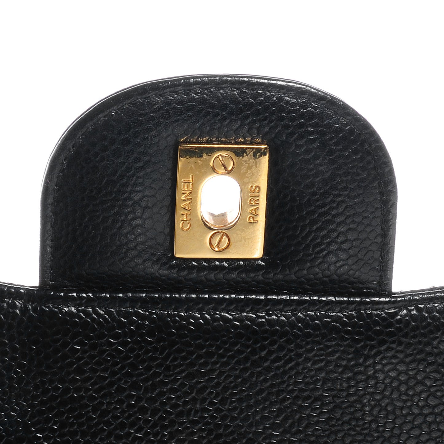 Caviar Jumbo Single Flap Black
