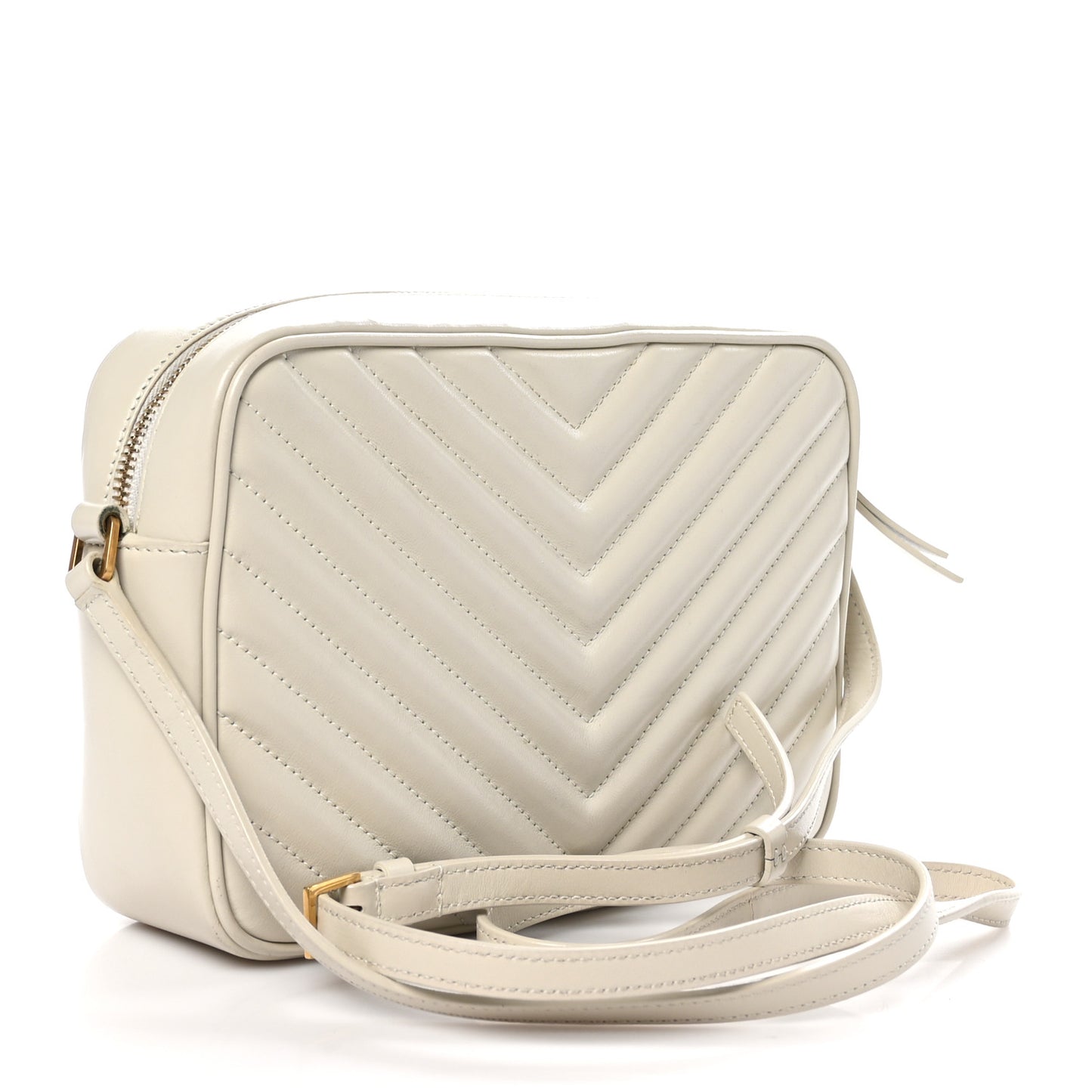 Calfskin Matelasse Monogram Lou Camera Bag Crema Soft