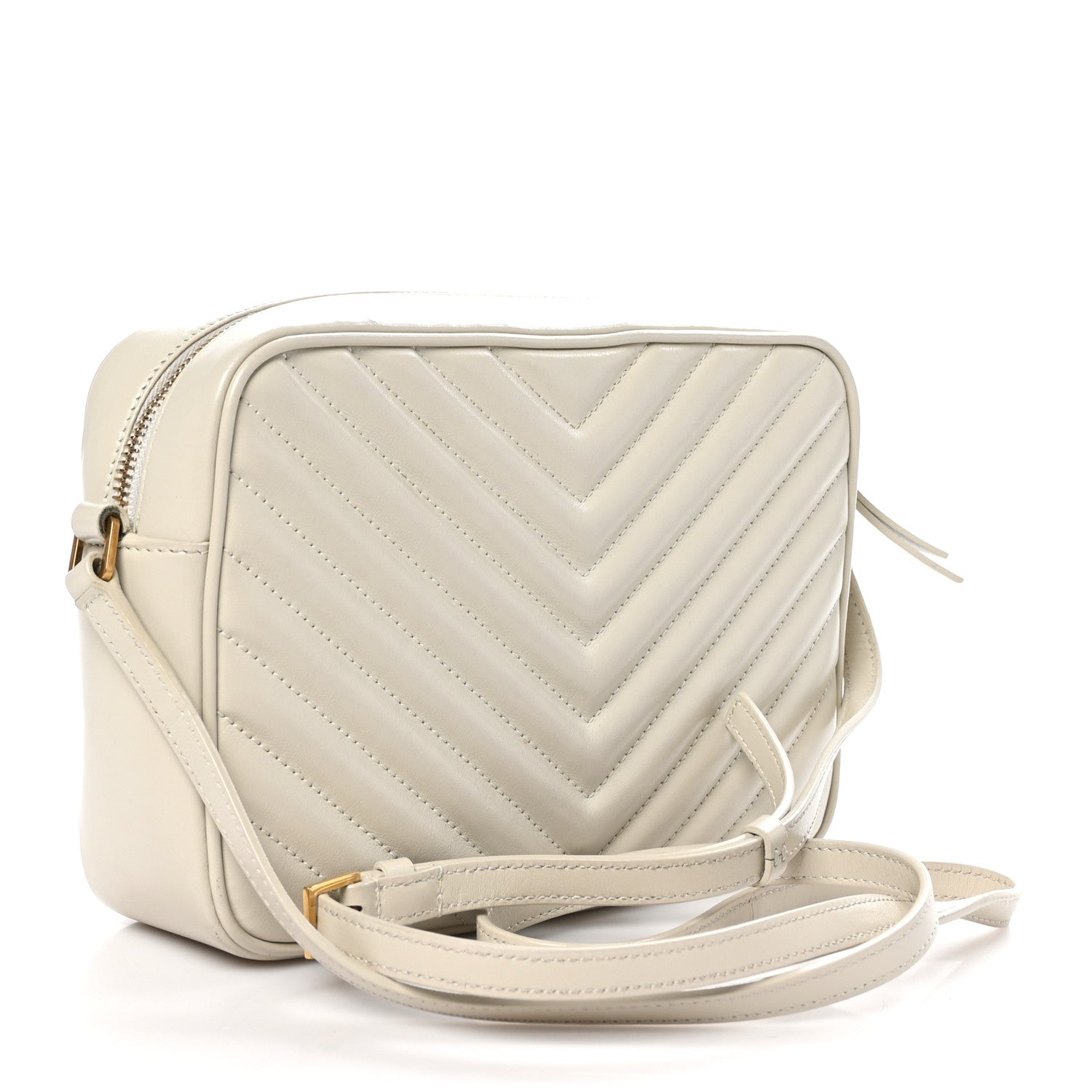 Saint Laurent Calfskin Matelasse Monogram Lou Camera Bag Crema Soft 3 of 10