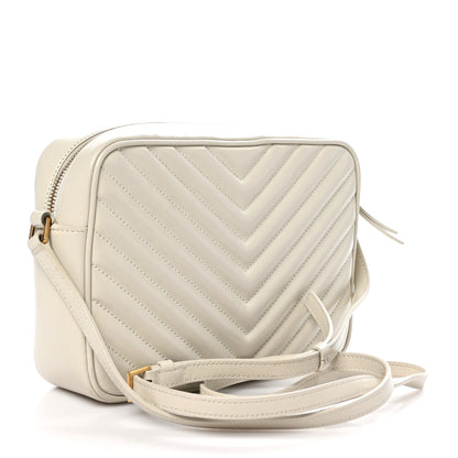 Saint Laurent Calfskin Matelasse Monogram Lou Camera Bag Crema Soft 3 of 10