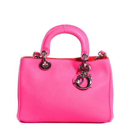 Christian Dior Calfskin Small Diorissimo Tote Fuchsia 1 of 8