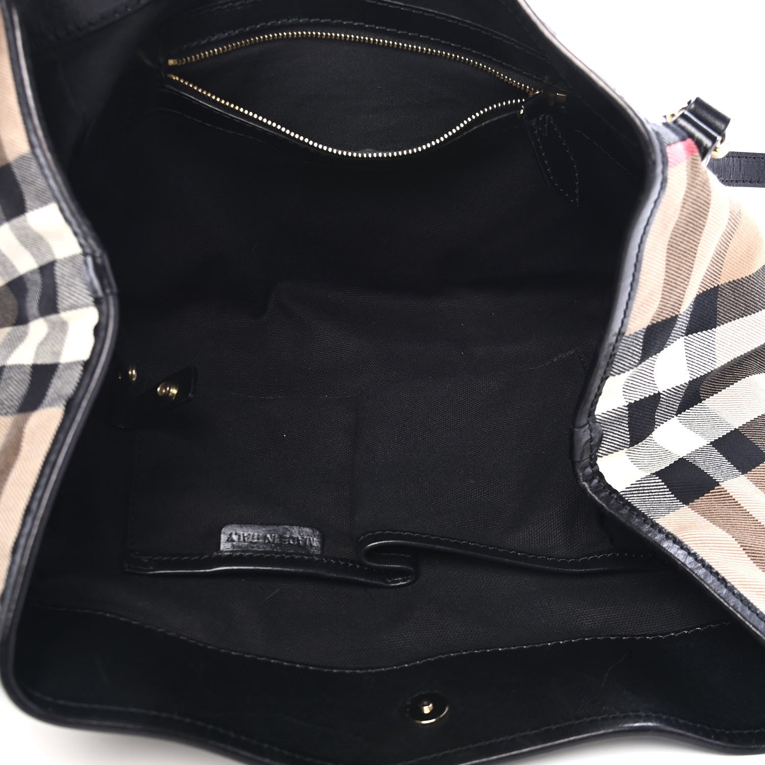 Burberry House Check Small Canterbury Tote Black 4 of 10