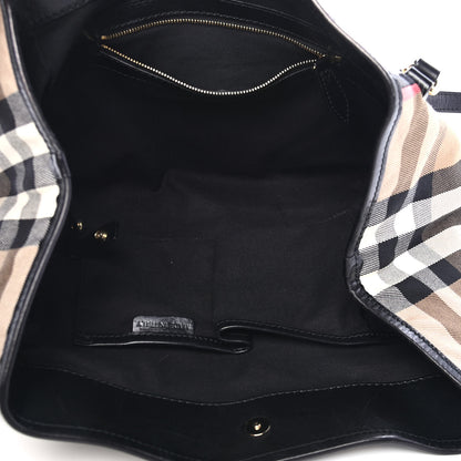 Burberry House Check Small Canterbury Tote Black 4 of 10