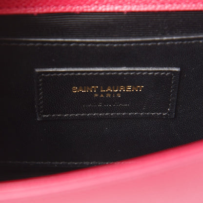 Saint Laurent Grain De Poudre Small Monogram Kate Satchel Bubblegum 7 of 8