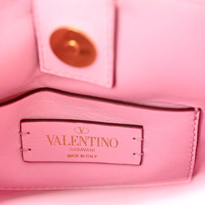 Valentino Garavani Nappa Mini Roman Stud The Handle Bag Pink Borealis 6 of 12