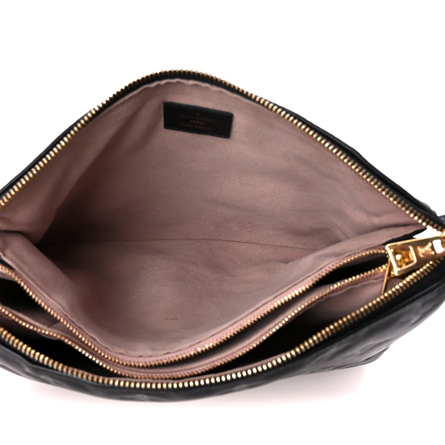 Lambskin Embossed Monogram Coussin PM Black