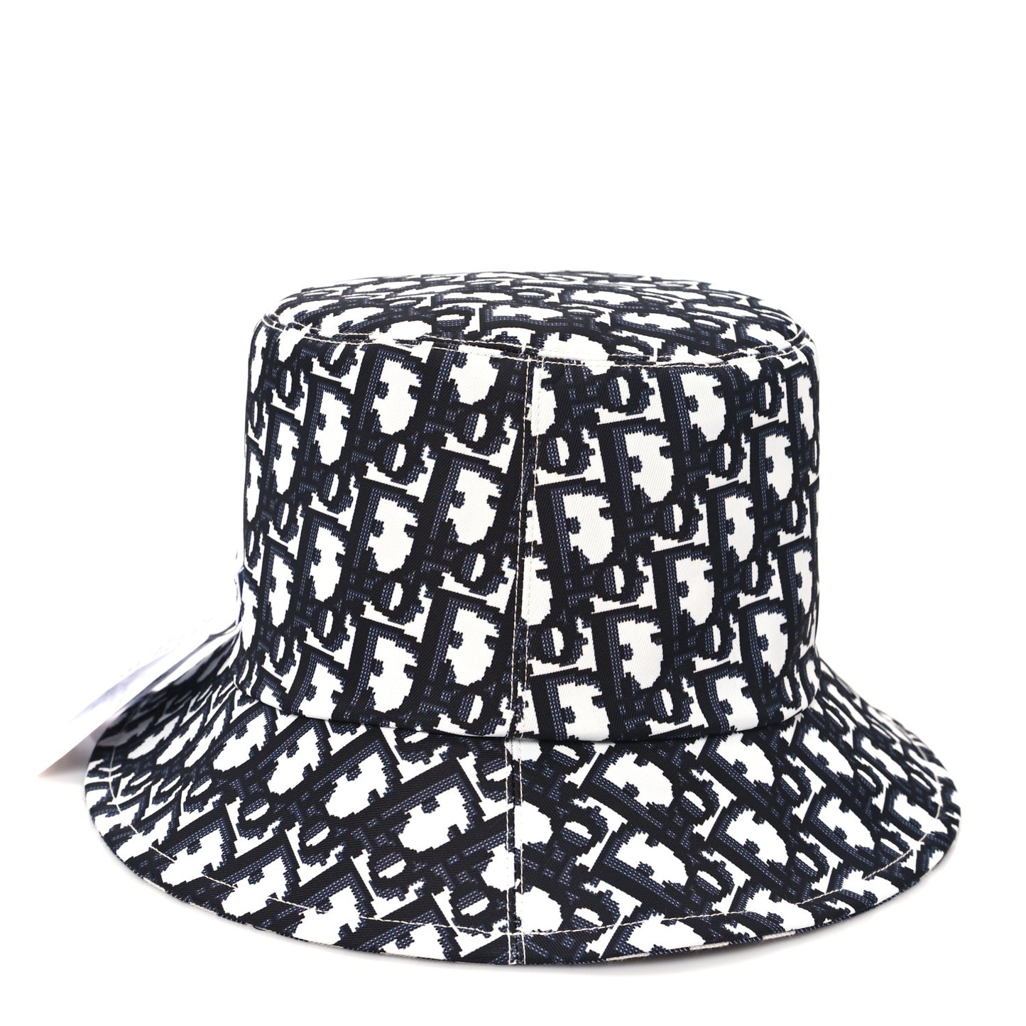 Gingham Reversible Teddy-D Brim Bucket Hat 57 Black White