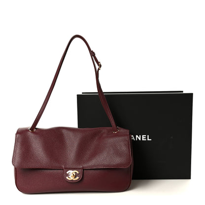 Chanel Grained Calfskin Small Souplissimo Maxi Flap Burgundy 11 of 11